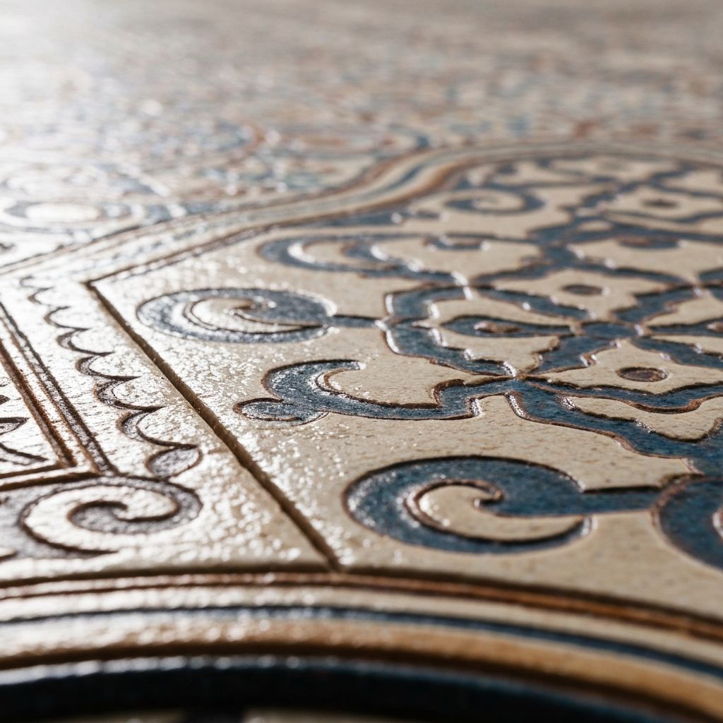 Detailed tile craftsmanship